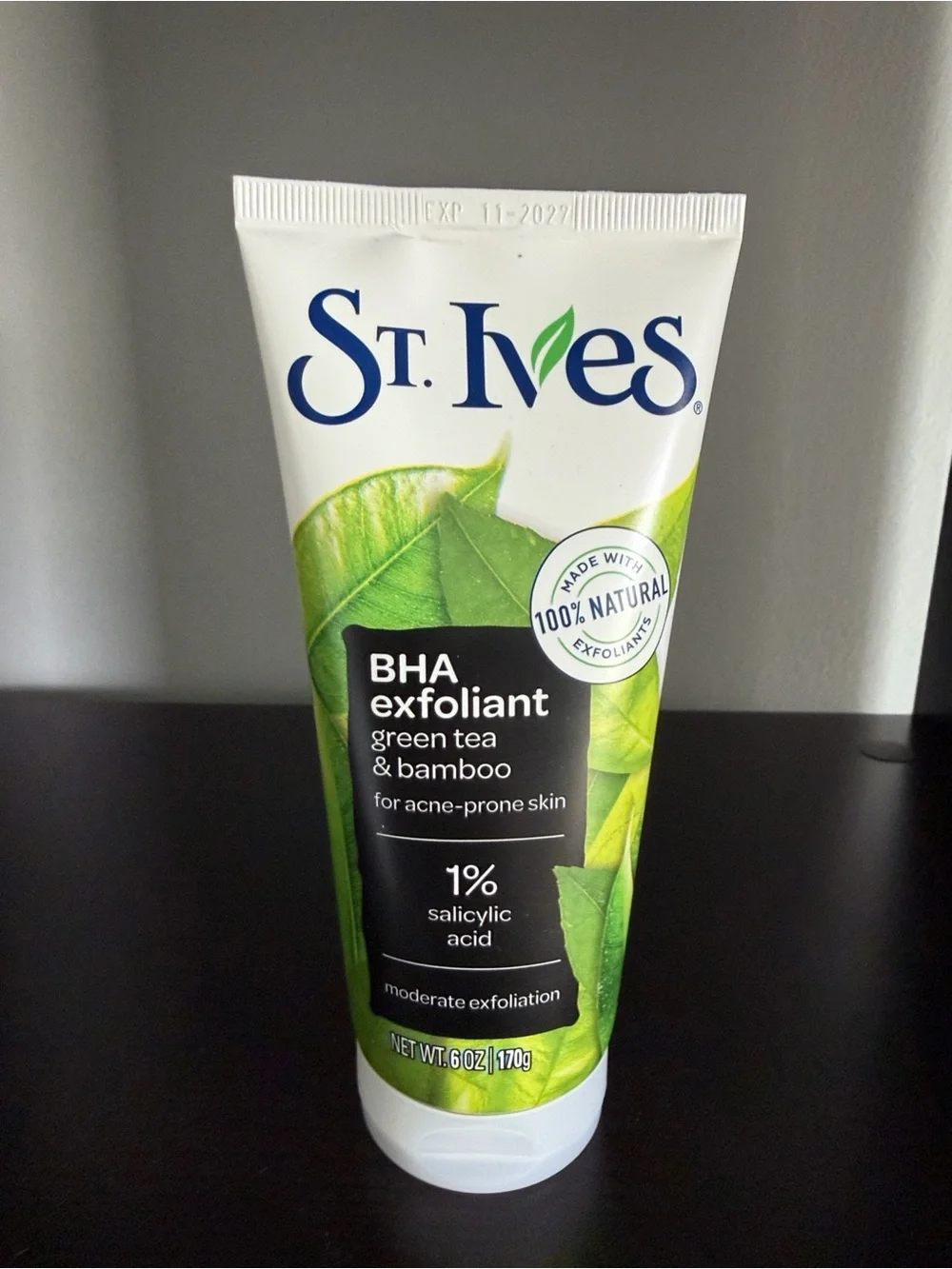 St. Ives BHA Green Tea & Bamboo Face Scrub - Pack of 4 (Green)